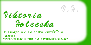 viktoria holecska business card
